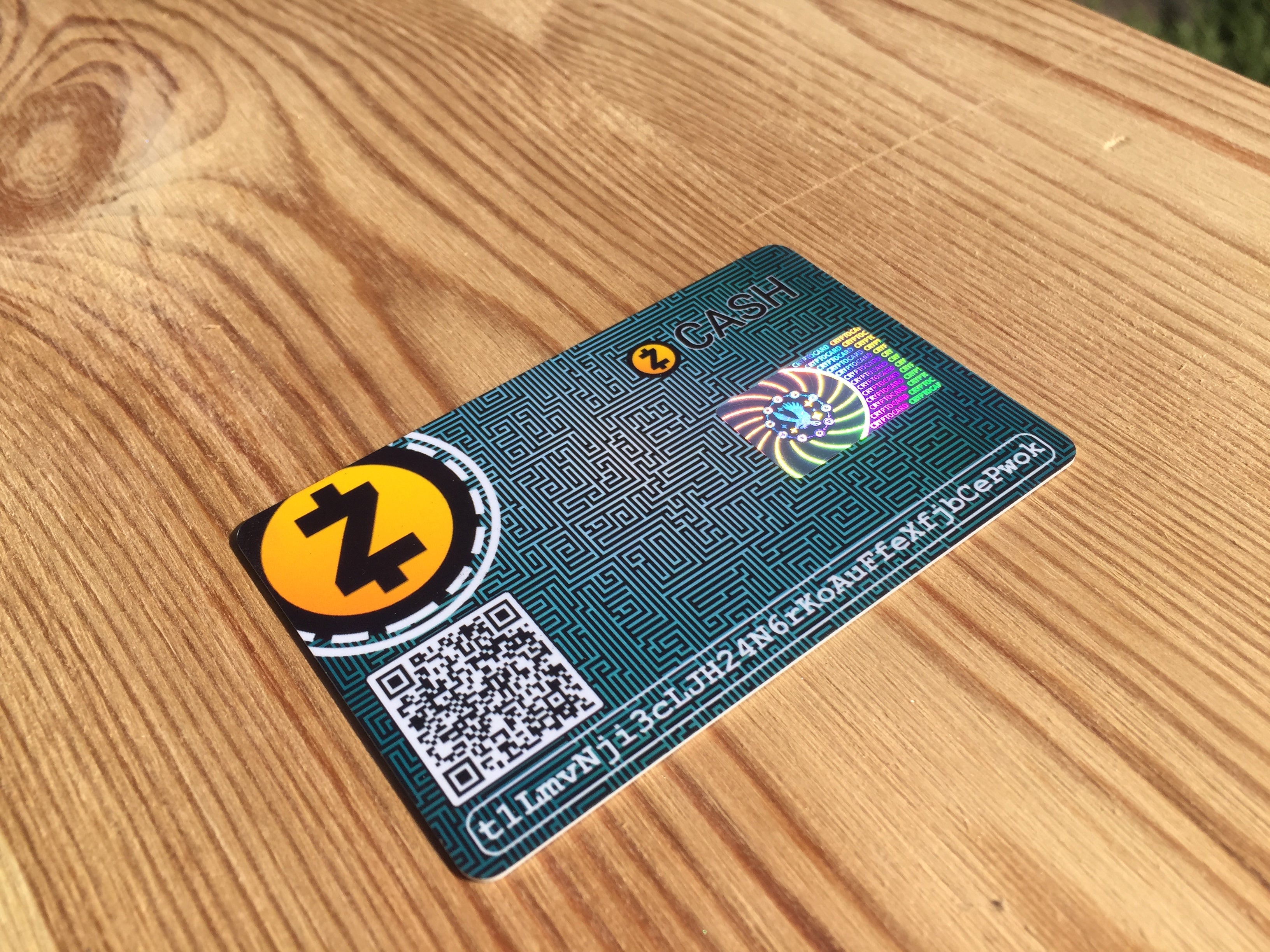 Zcash Cryptocard